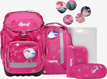 ergobag Backpack 'Schulranzen-Set pack Set' in Pink: front