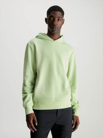 Sweat-shirt Calvin Klein en vert : devant