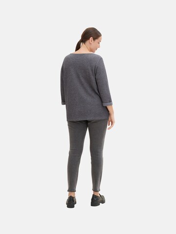 Tom Tailor Women + Sweatshirt in Grau