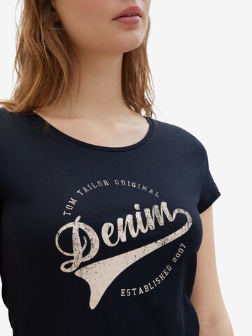 T-shirt TOM TAILOR DENIM en bleu