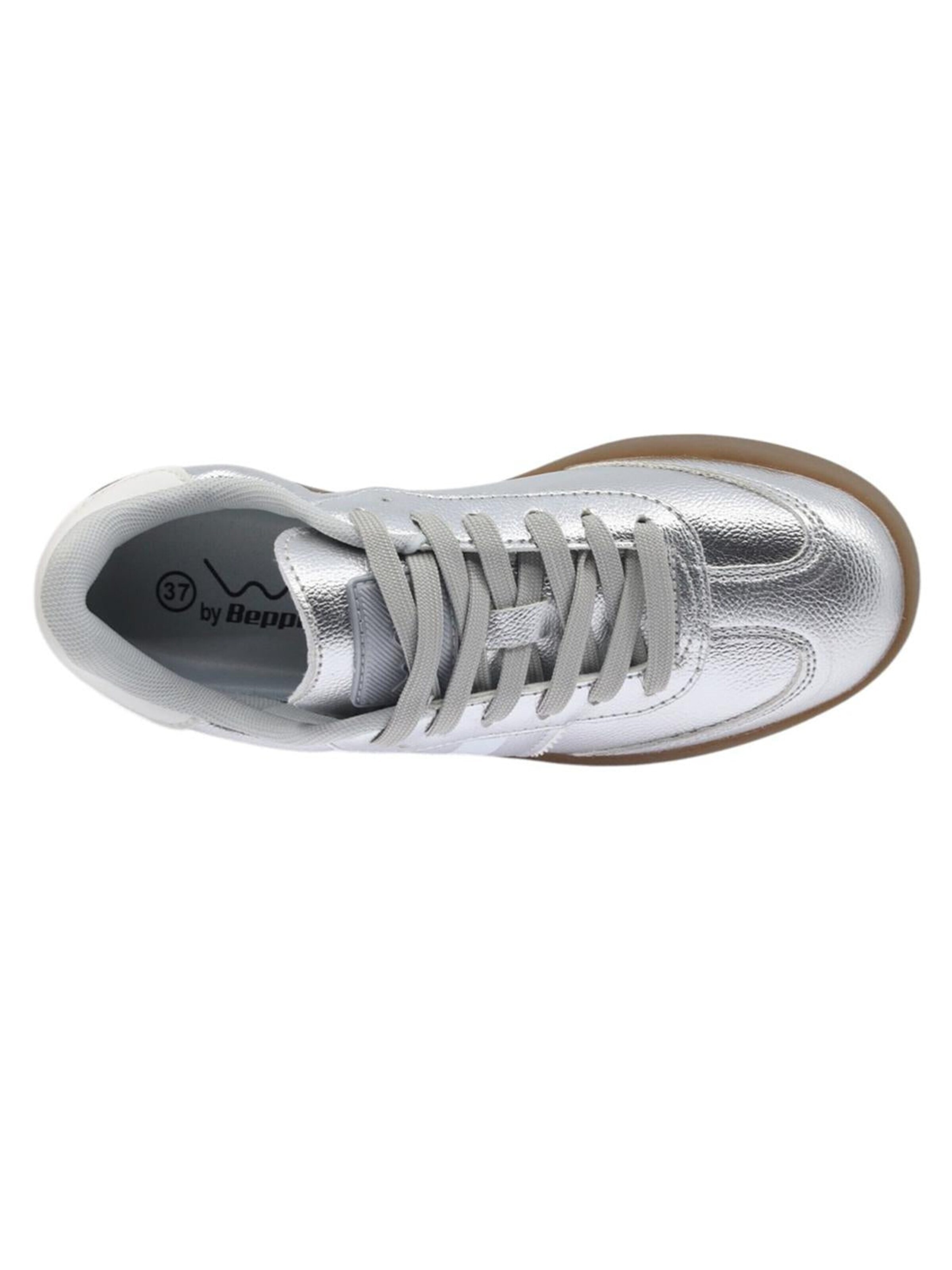 Beppi Sneaker low 'Casual Shoe' in Silber
