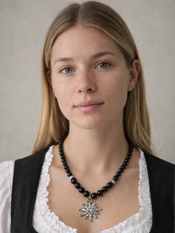 Allgäu Rebell Necklace 'Heidi' in Black: front