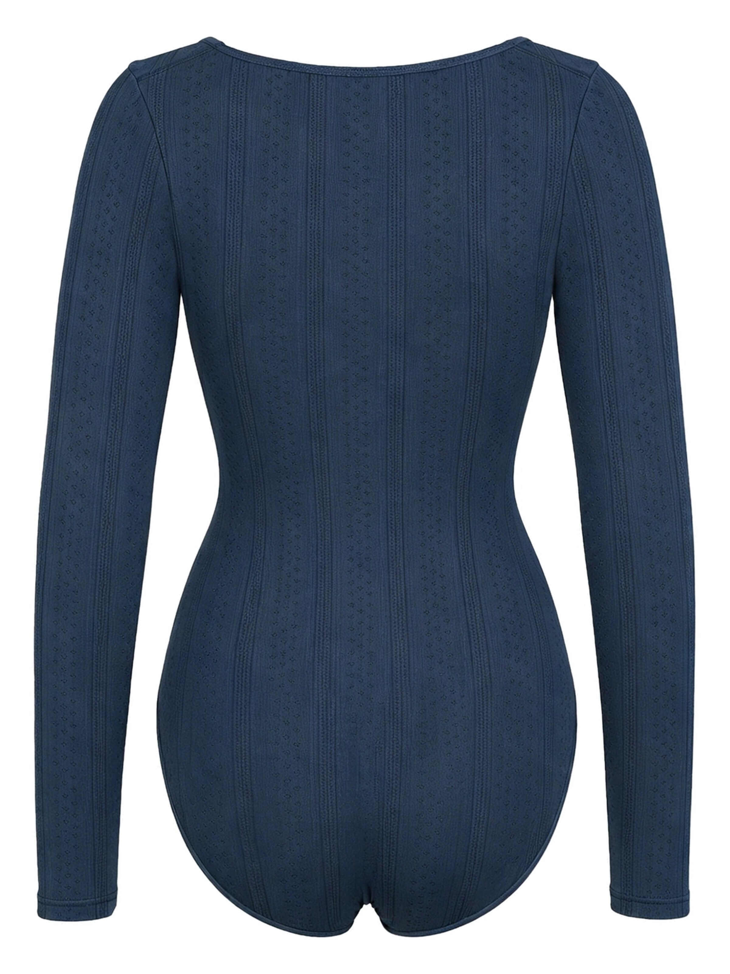 Body modellante 'Longsleeve Bodysuit Sculpting Shapewear with Briefs' di cfab in blu
