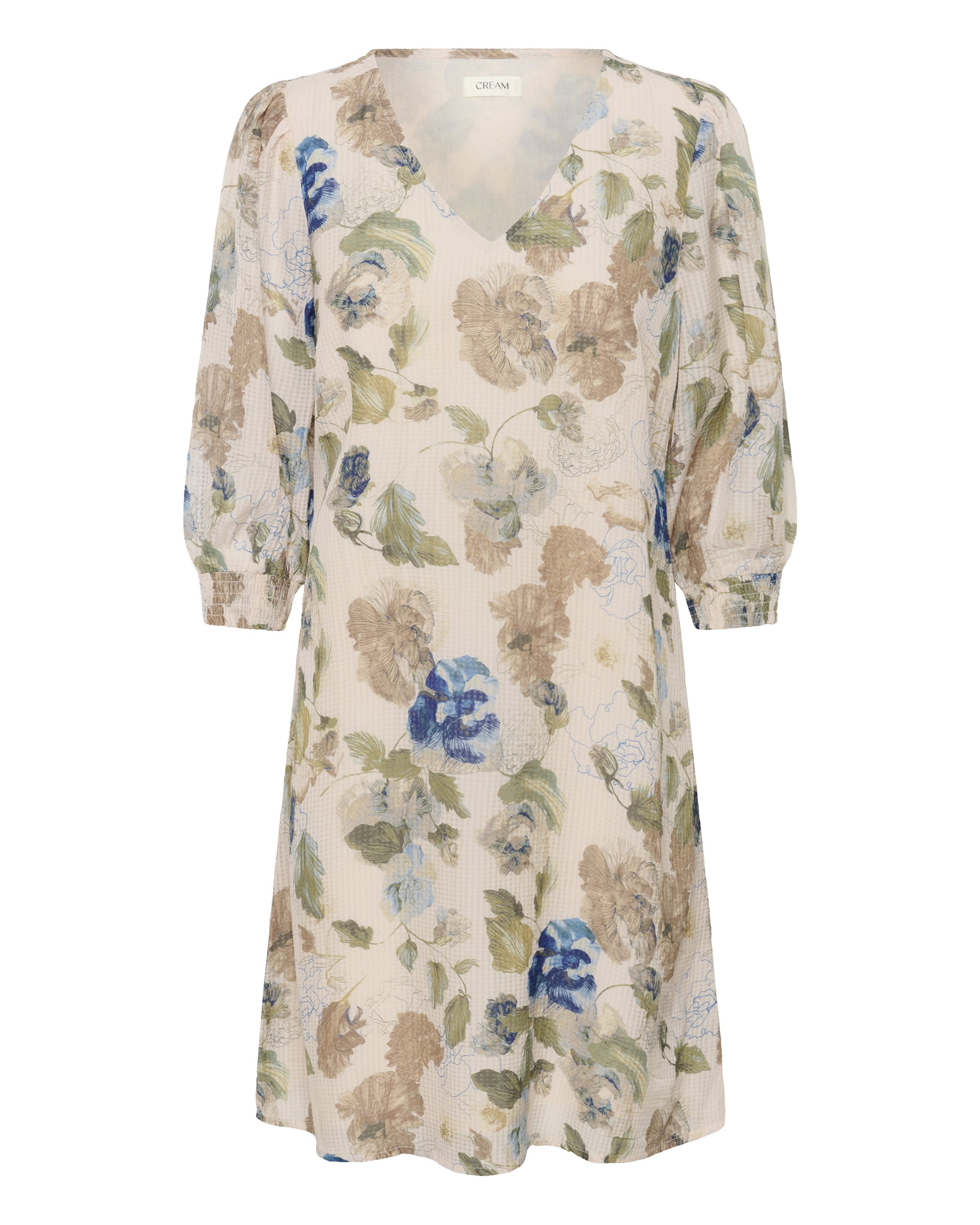 Cream Šaty 'Lucia' - Béžová: predná strana