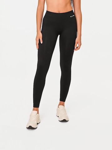 Skinny Leggings 'Hue' de la neverover pe negru: față