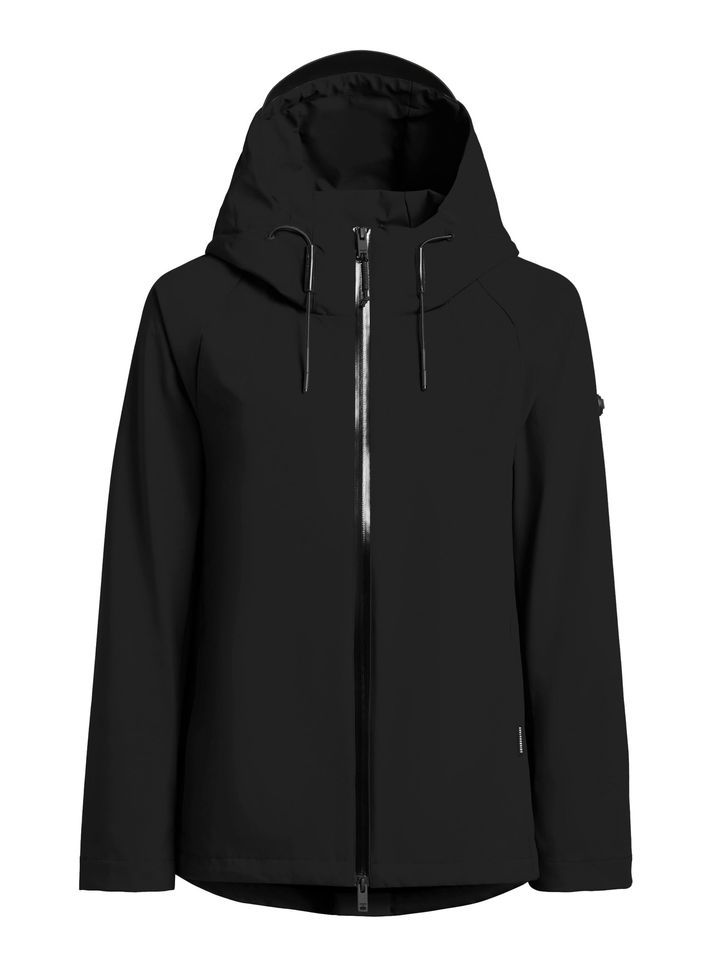 Veste mi-saison 'Woom' khujo en noir : devant