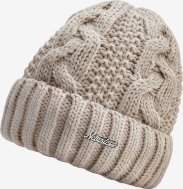 Neverless Beanie 'Model 36937' in Beige: front