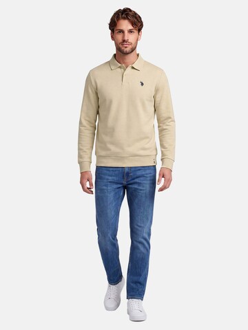 U.S. POLO ASSN. Sweatshirt in Beige