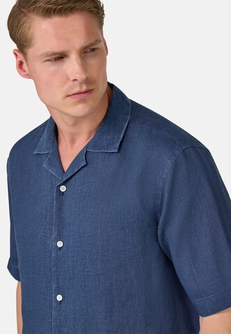 Coupe regular Chemise Boggi Milano en bleu