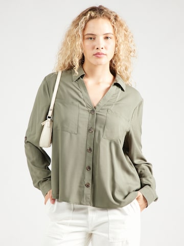 PIECES Blouse 'PCRAFINA' in Green: front