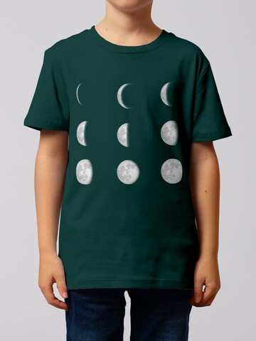 Maglietta 'Moonphases' di watabout.kids in verde: frontale