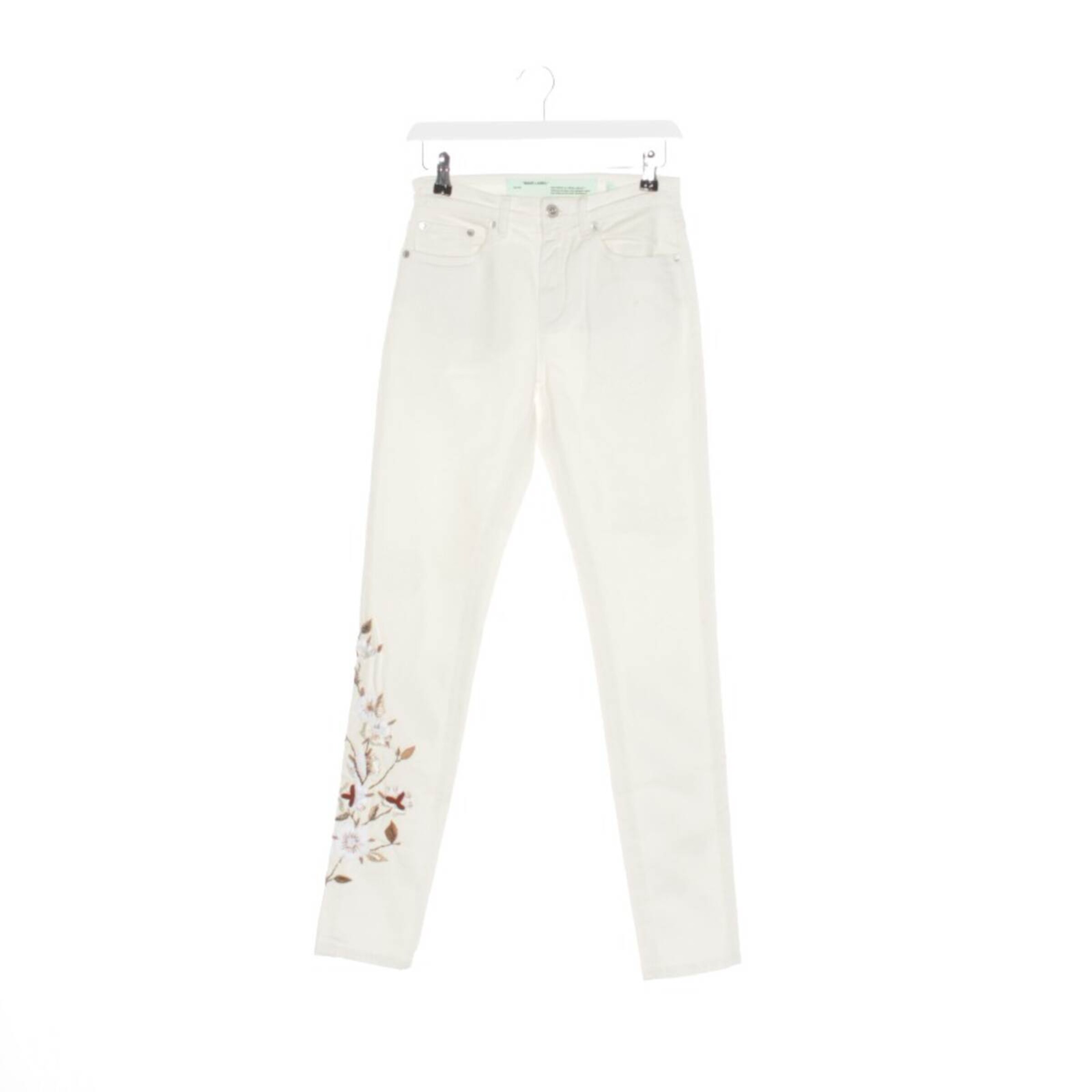 Off-White Jeans in 26 in White: front