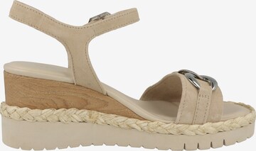 TAMARIS Sandalen met riem in Beige