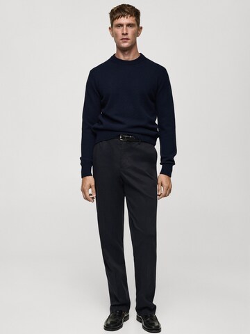 MANGO MAN Trui 'Lotus' in Blauw