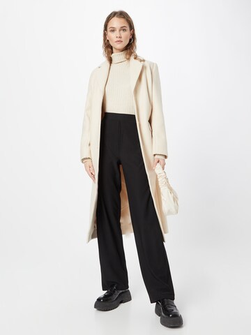 PIECES Wide leg Trousers 'MANO' in Black
