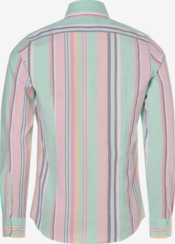 Coupe slim Chemise Nils Sundström en mélange de couleurs