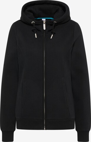 TALENCE Zip-Up Hoodie in Black: front