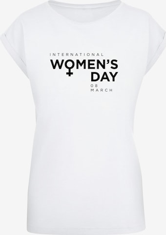Maglietta 'WD - International Women's Day 2' di Merchcode in bianco: frontale