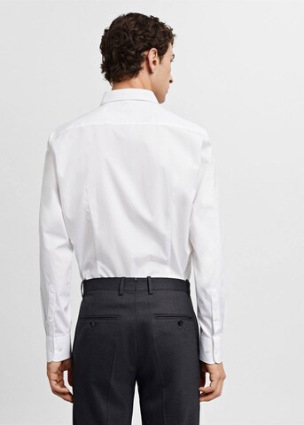 MANGO MAN Regular fit Button Up Shirt 'EMERITOL' in White