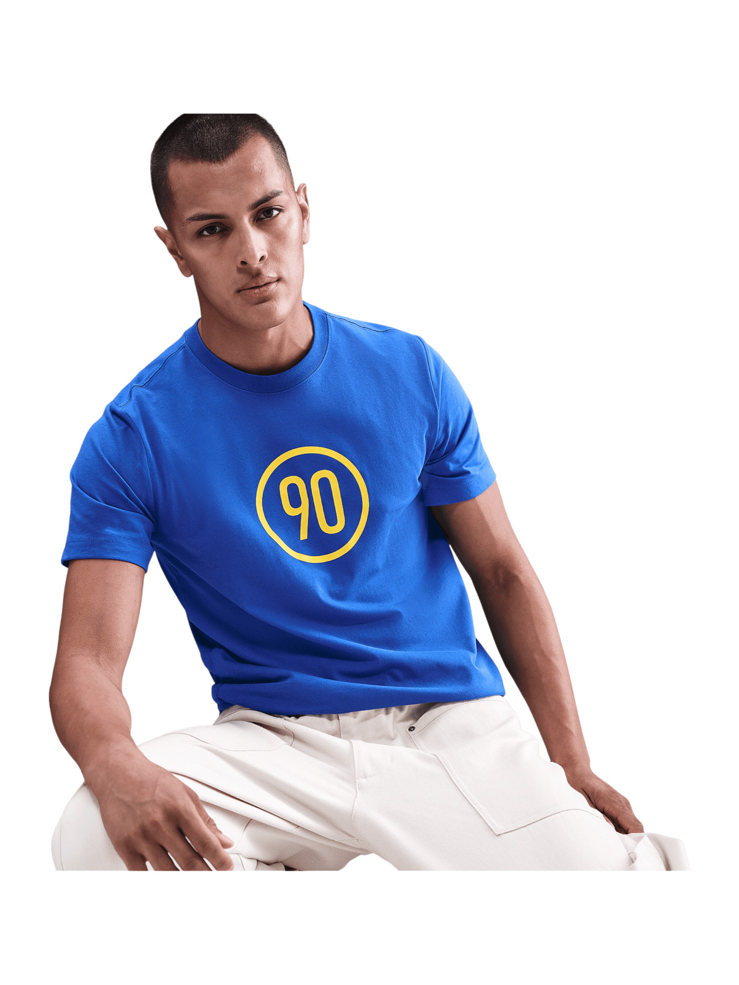 NIKETehnička sportska majica 'Total 90' - plava boja