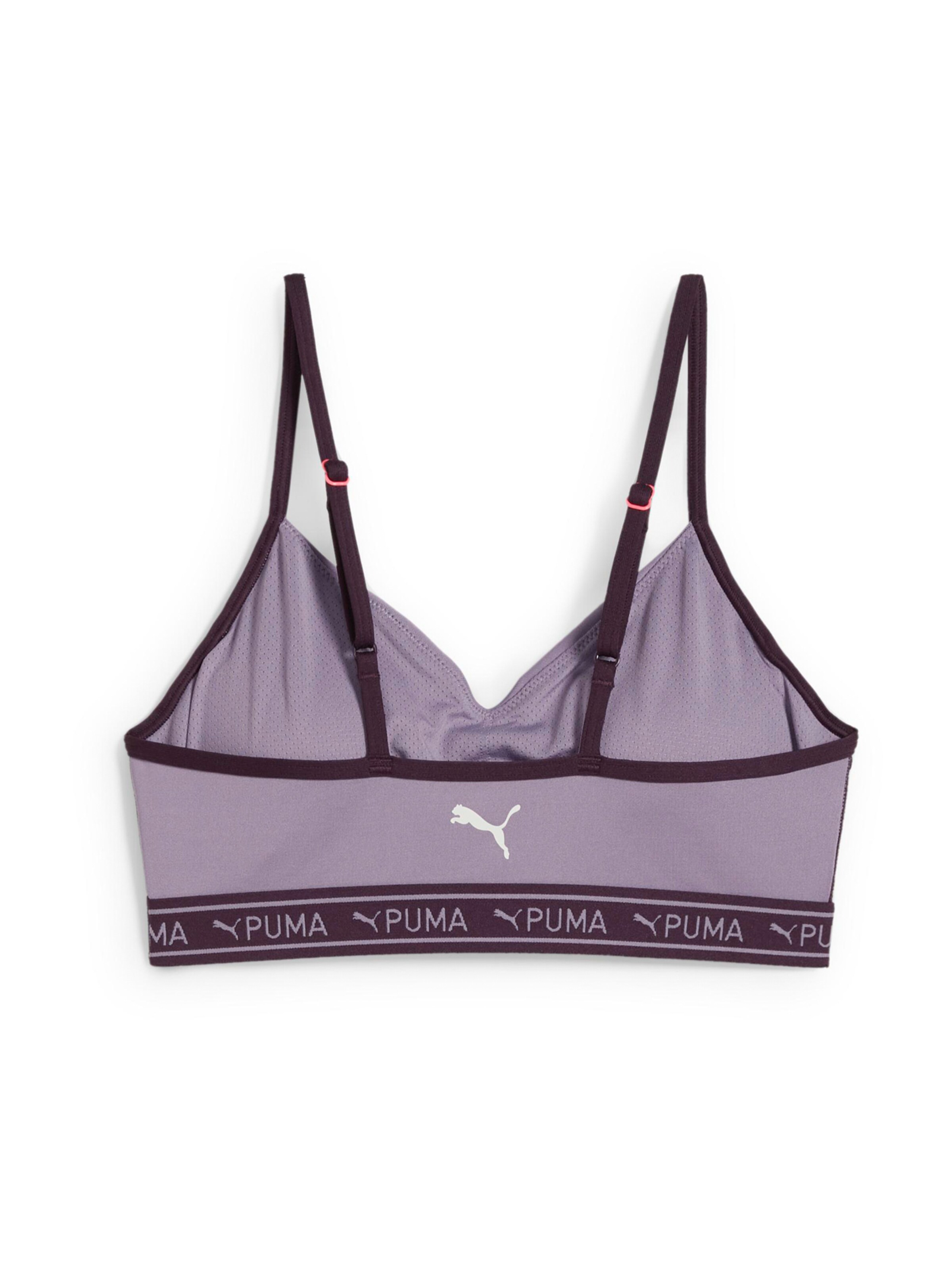 PUMA Bralette Sports bra MOVE STRONG in Aubergine Lilac ABOUT YOU