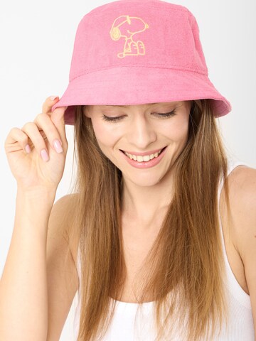 CODELLO Fischerhut mit Snoopy-Stickerei in Pink: Vorderseite