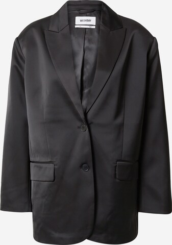 WEEKDAY Blazer 'Luna' in Black: front