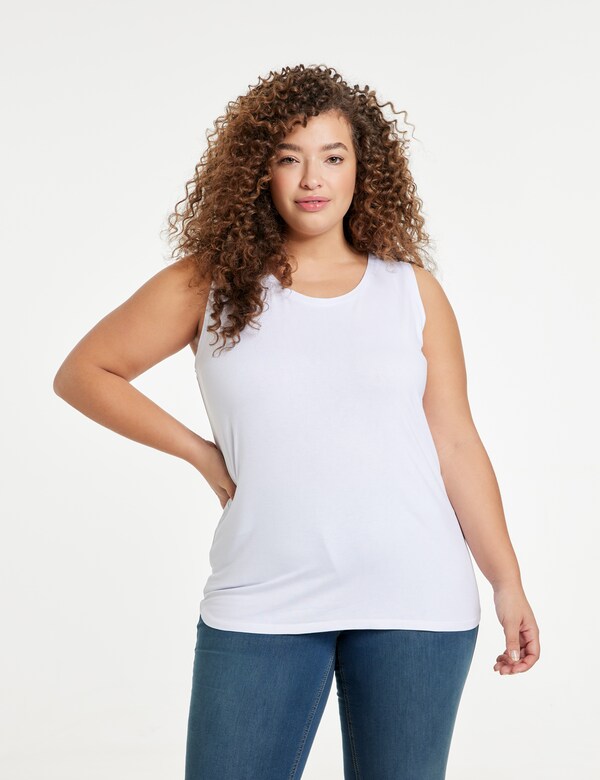 SAMOON Top in White