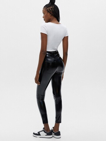 Pull&Bear Skinny Broek in Zwart