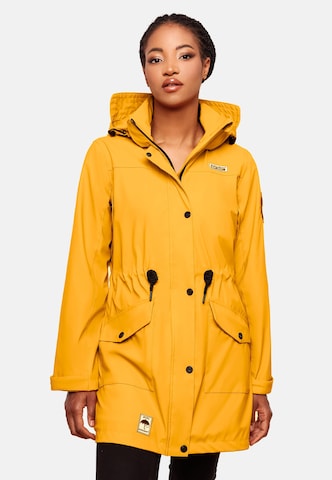 NAVAHOO Between-seasons coat 'Deike' in Yellow: front