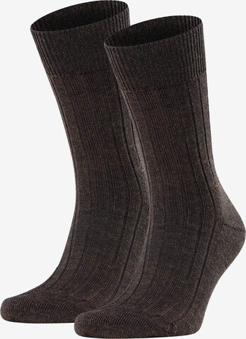 Chaussettes de sport FALKE en marron : devant