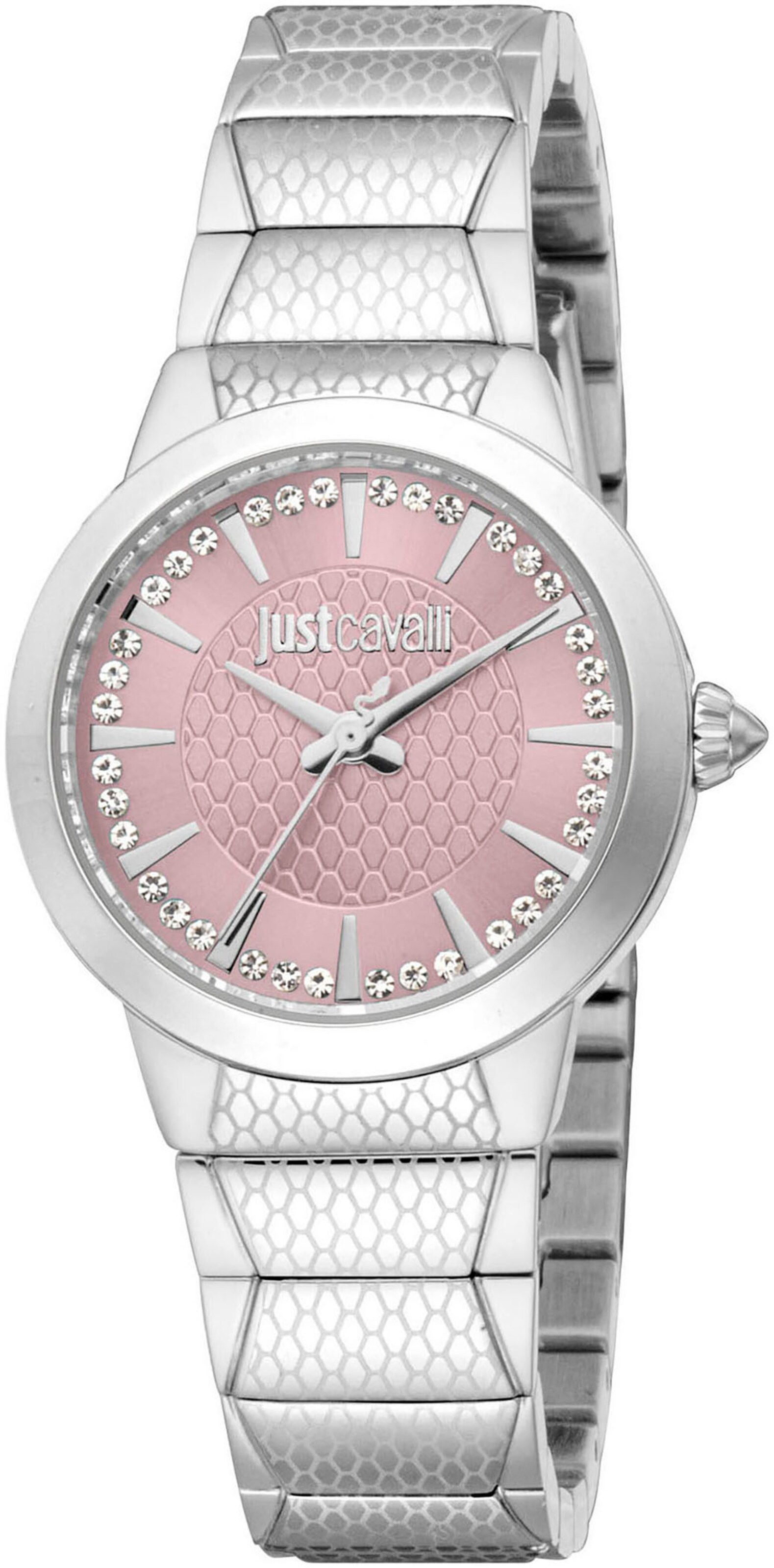 Just Cavalli Time Analog Watch in Silver: front