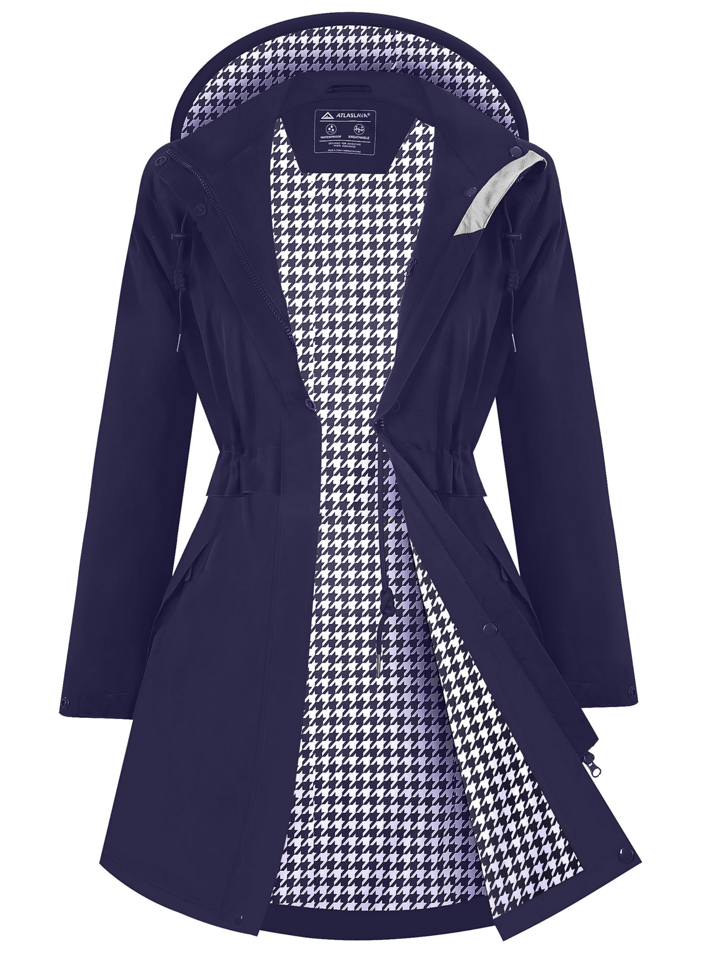 ATLASLAVA Outdoor Jacket in Blue: front