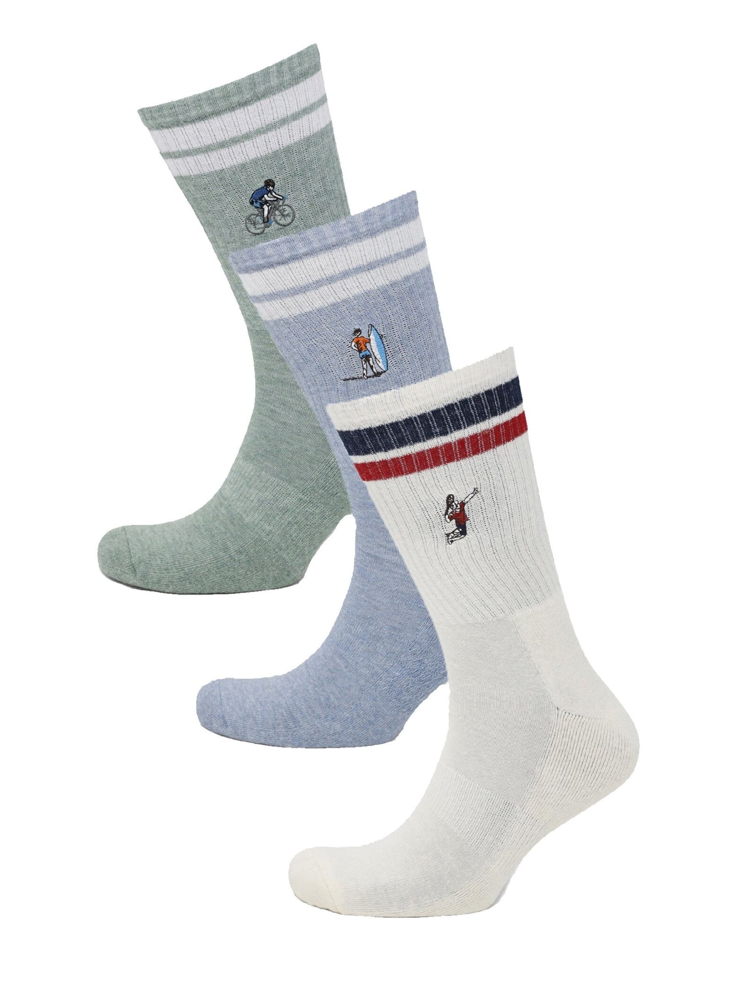 Real Guys Socks in Mixed colors: front