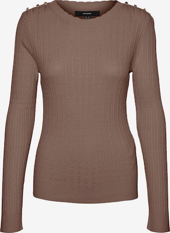 VERO MODA Sweater 'GLORY' in Brown: front