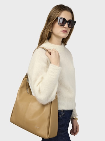 Nat&Nin Handtas 'TINA' in Beige: voorkant