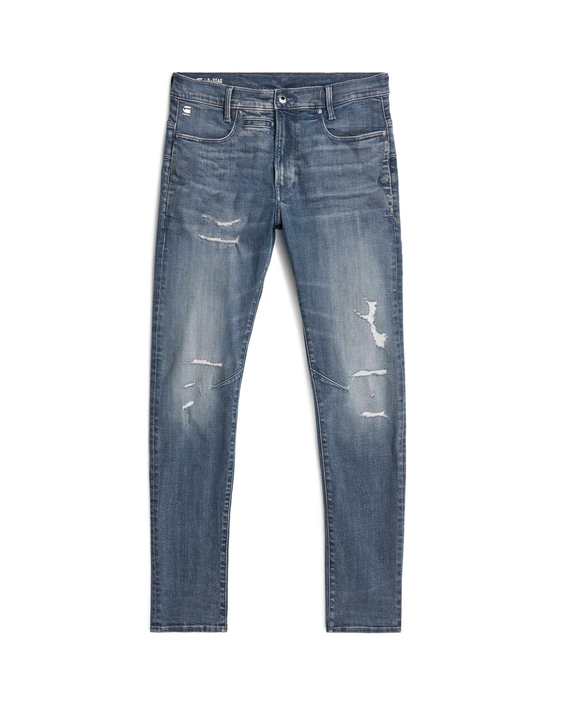 G-STAR Slimfit Jeans 'D-Staq' in Blauw: voorkant