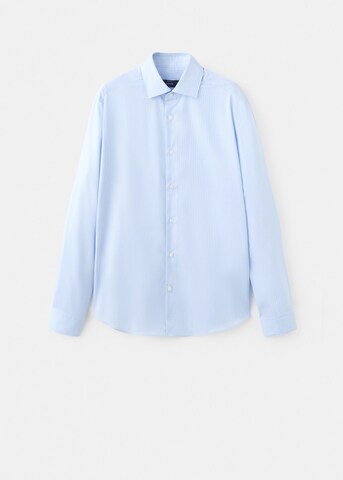 MANGO MAN Regular fit Button Up Shirt 'Fer' in Blue