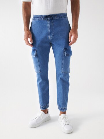 Effilé Jean Salsa Jeans en bleu : devant