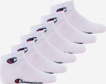 Champion Authentic Athletic Apparel Socks in White: front