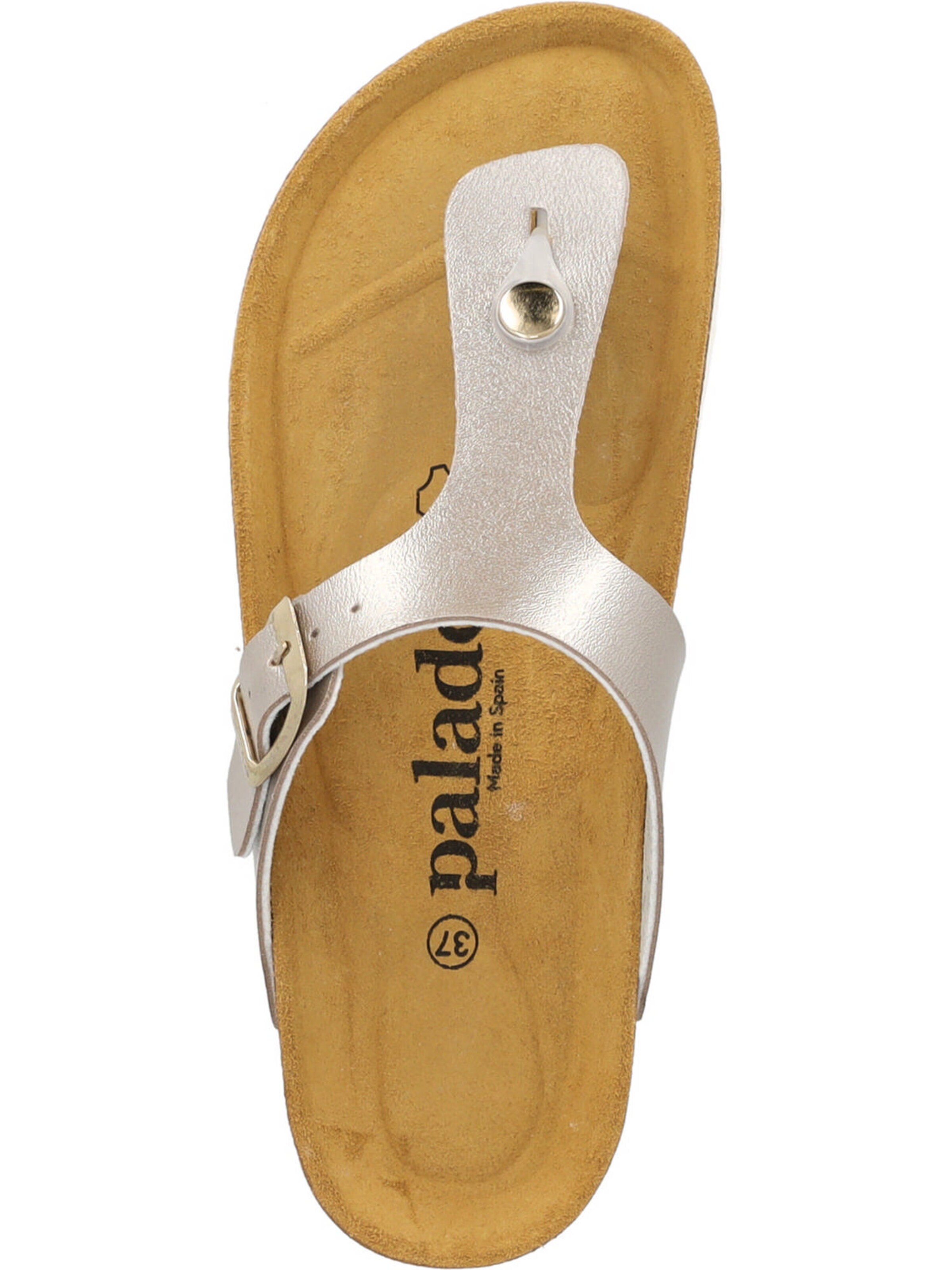 Palado Teenslipper 'Kos Metallic' in Beige