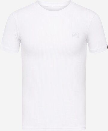 T-Shirt ALPHA INDUSTRIES en blanc : devant