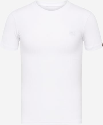 ALPHA INDUSTRIES Тениска в бяло: отпред