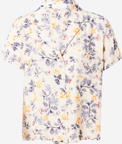 Designers Society Bluse in beige / dunkelblau / orange / hellrot, Produktansicht