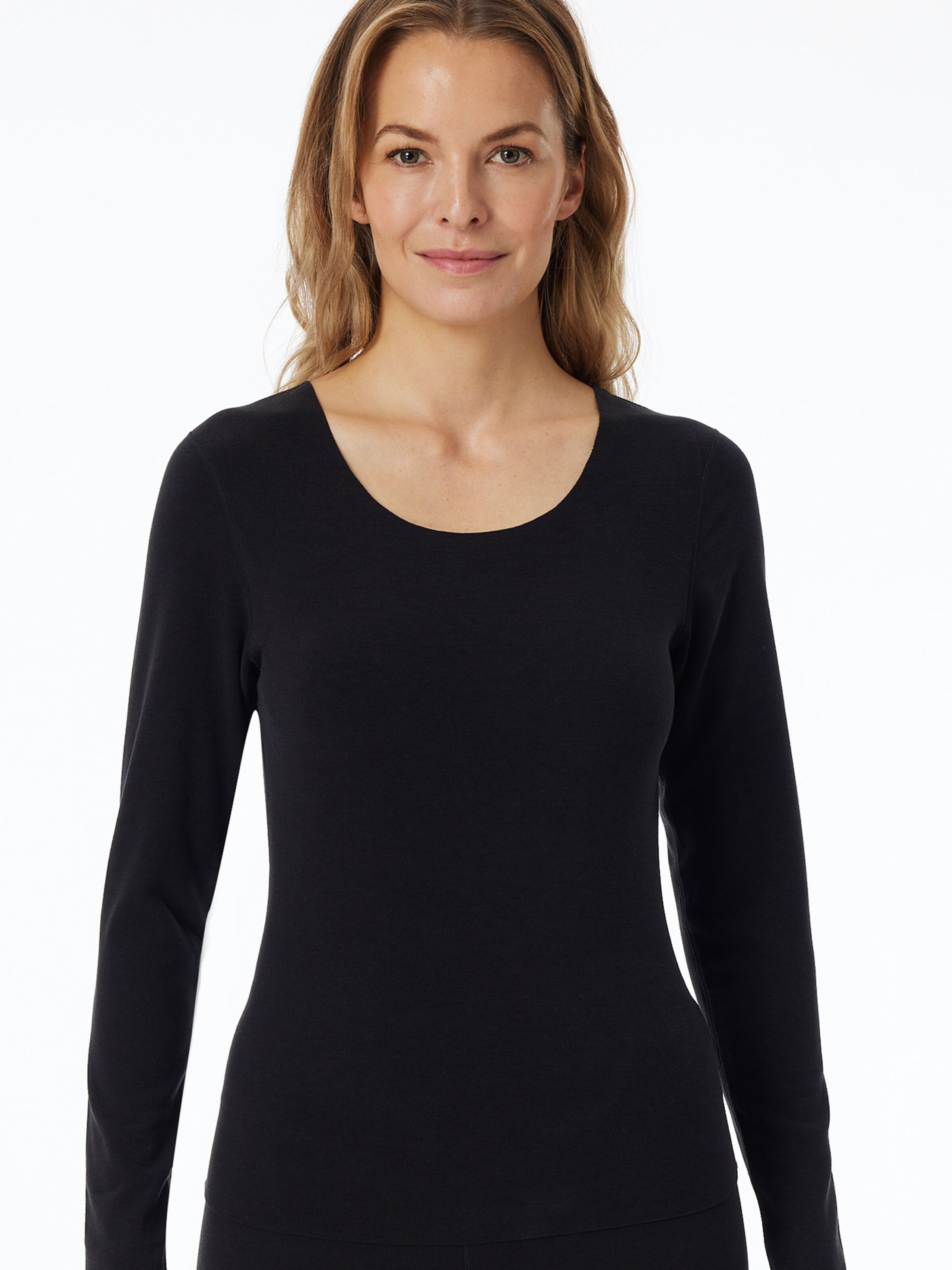 SCHIESSER Unterhemd in Schwarz: Vorderseite