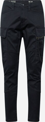 Effilé Pantalon cargo G-Star RAW en noir : devant