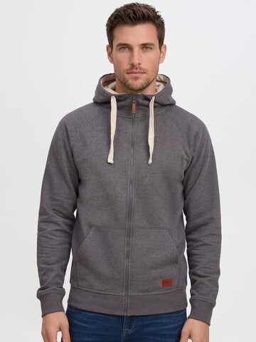 BLEND Sweat jacket 'Speedy' in Grey: front