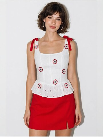 Bianco Lucci - Blusa em branco: frente