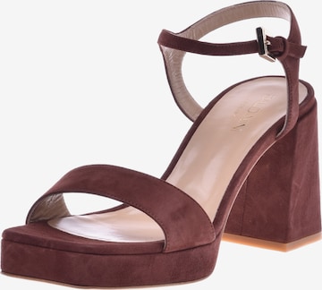 Baldinini Strap Sandals in Brown: front