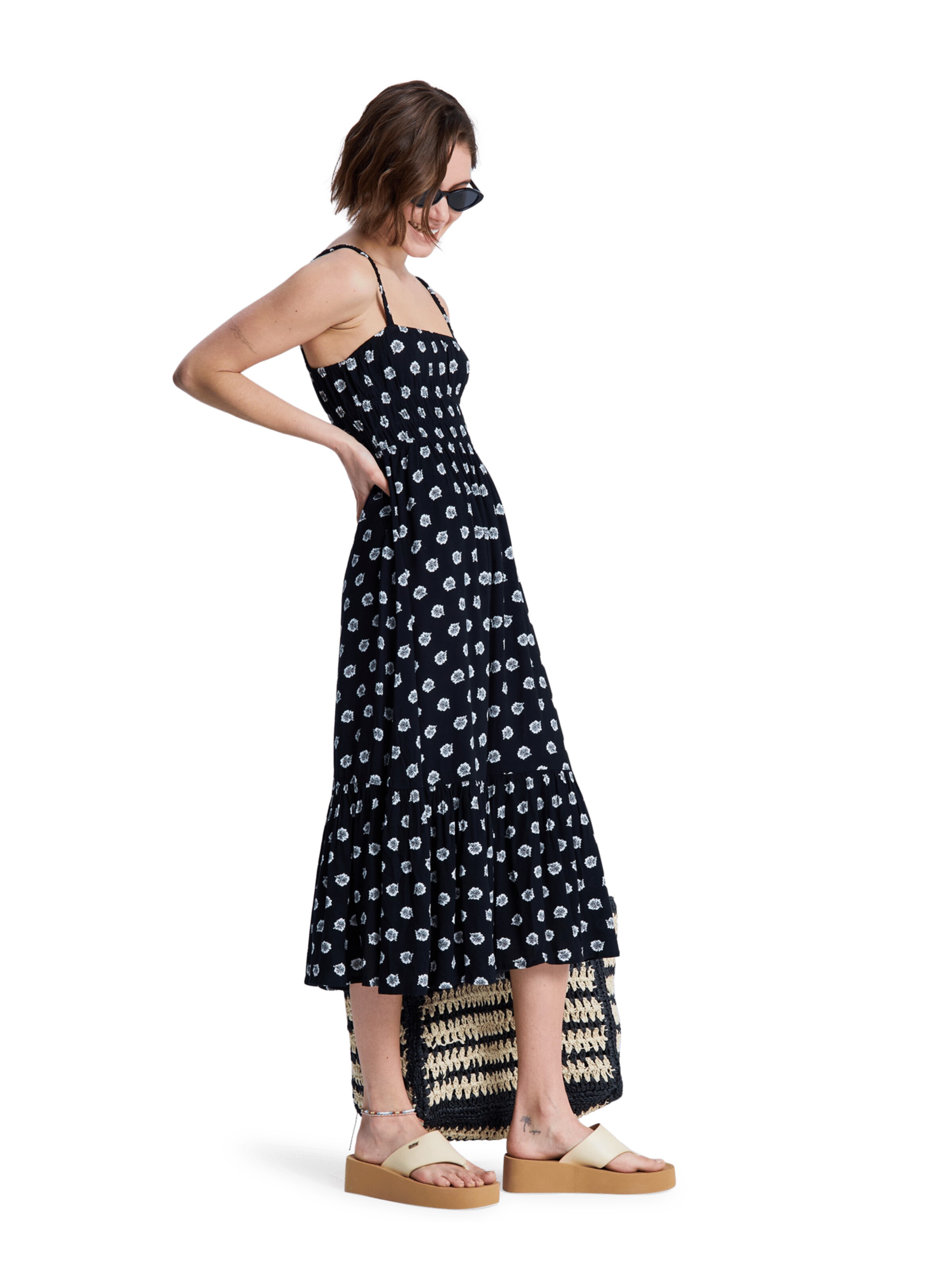 ROXY Kleid 'Sunrise Coastline' in Schwarz